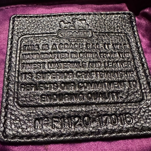 Coach Madison F1120-17016 Pebbled Leather Hobo Drawstring Bucket Purse Bag - Picture 3 of 13